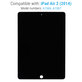 LCD Displej pro iPad Air 2, Black, Dotykové sklo bez rámu, Refurbished