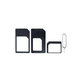 SIM Adaptér 3v1 (NanoSIM, MicroSIM, MiniSIM) + Otvírač SIM Slotu