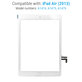 Dotykové sklo s tlačítkem domů pro iPad Air, iPad (5th Gen 2017), White