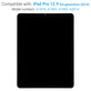 LCD Displej pro iPad Pro 12.9" (3rd Gen 2018), Dotykové sklo a IC Board sout Frame, Refurbished