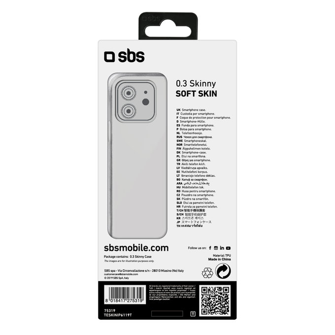 SBS - Pouzdro Skinny pro iPhone 11, transparentí