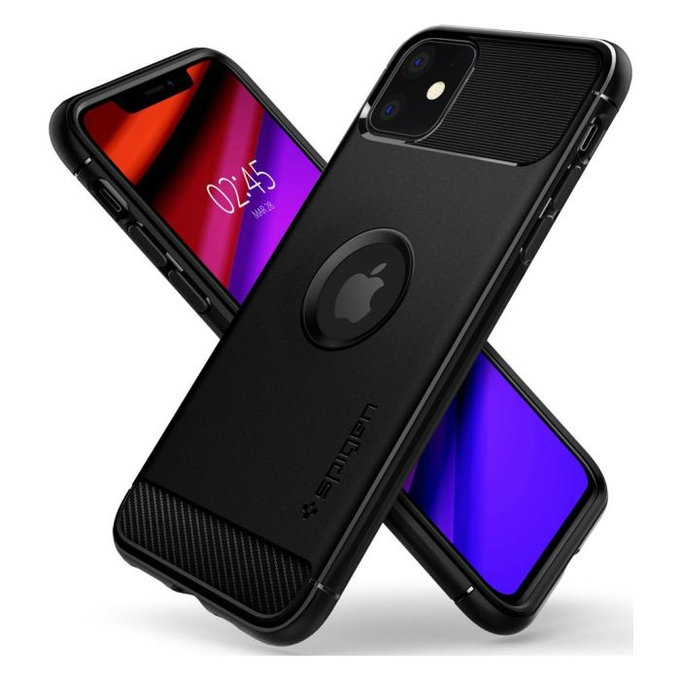Spigen - Pouzdro Rugged Armor pro iPhone 11, černá