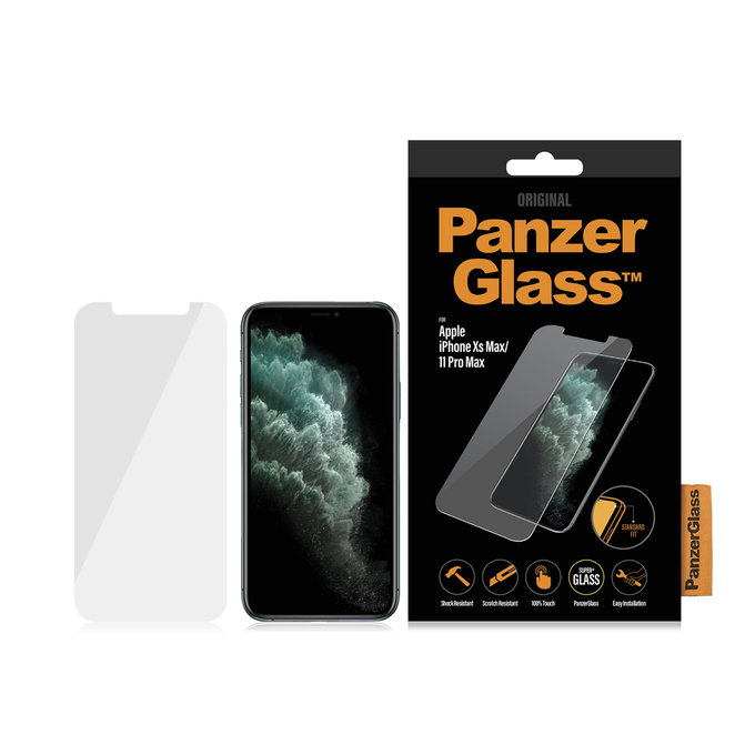PanzerGlass - Tvrzené Sklo Standard Fit pro iPhone XS Max a 11 Pro Max, transparentná