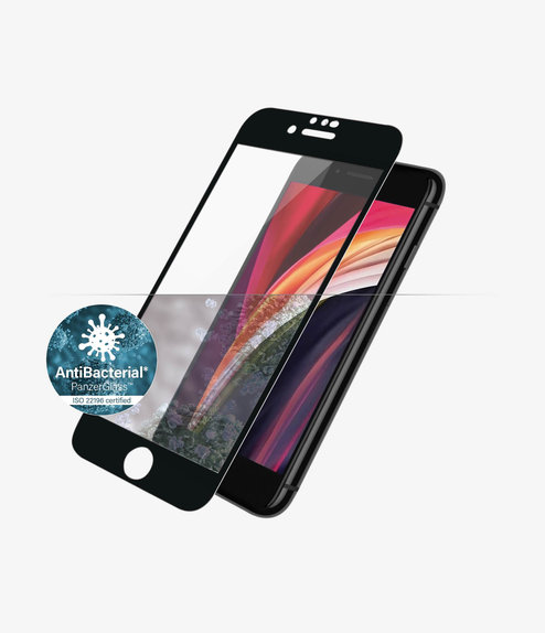 PanzerGlass - Tvrzené Sklo Case Friendly AB pro iPhone 6, 6s, 7, 8, SE 2020 a SE 2022, černá