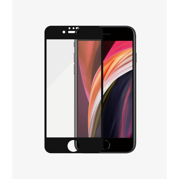 PanzerGlass - Tvrzené Sklo Case Friendly AB pro iPhone 6, 6s, 7, 8, SE 2020 a SE 2022, černá