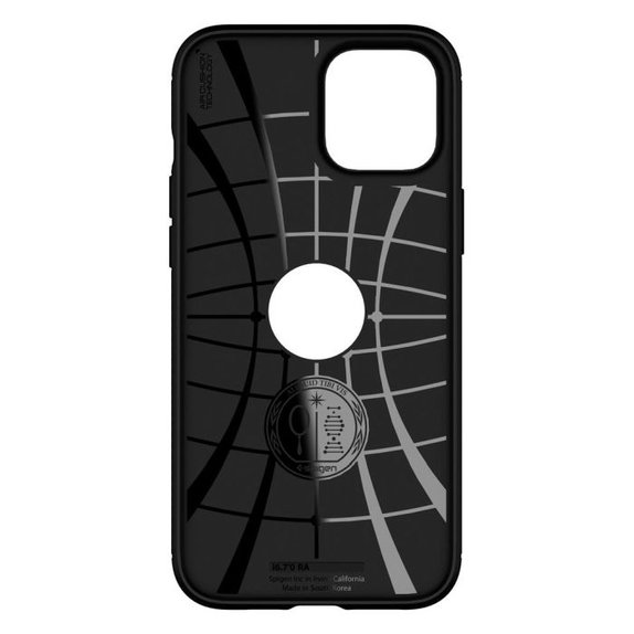 Spigen - Pouzdro Rugged Armor pro iPhone 12 a 12 Pro, černá