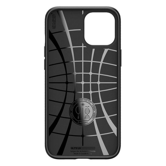 Spigen - Pouzdro Liquid Air pro iPhone 12 a 12 Pro, černá
