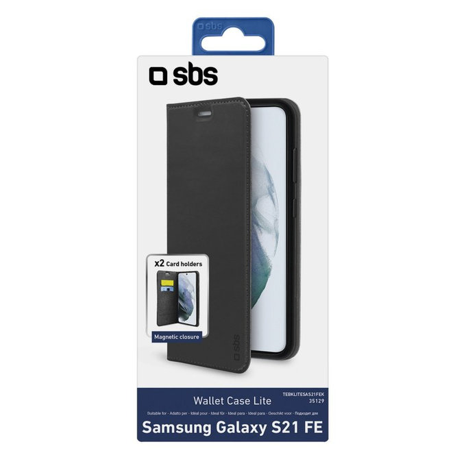 SBS - Pouzdro Book Wallet Lite pro Samsung Galaxy S21 FE, černá