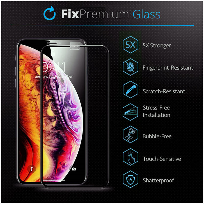 FixPremium FullCover Glass - Tvrzené sklo pro iPhone 7, 8, SE 2020 a SE 2022