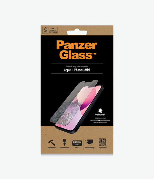 PanzerGlass - Tvrzené Sklo Standard Fit AB pro iPhone 13 mini, transparentná