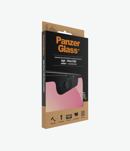 PanzerGlass - Tvrzené Sklo Case Friendly CamSlider AB pro iPhone 13 mini, černá