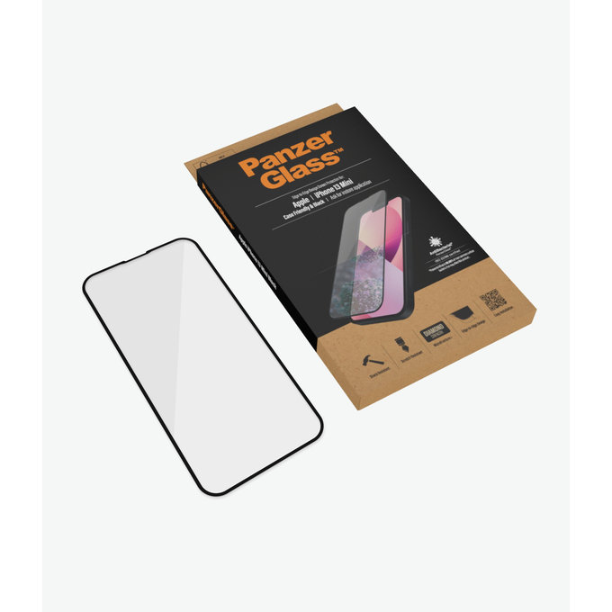 PanzerGlass - Tvrzené Sklo Case Friendly AB pro iPhone 13 mini, černá