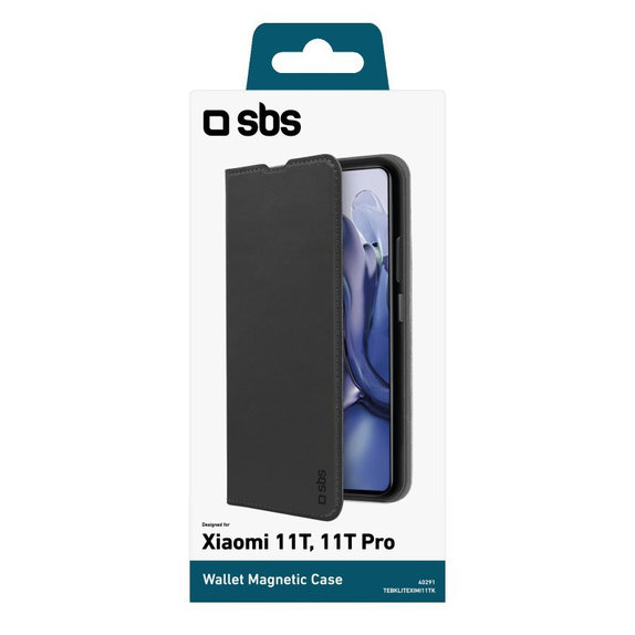 SBS - Pouzdro Book Wallet Lite pro Xiaomi 11T, 11T Pro, černá