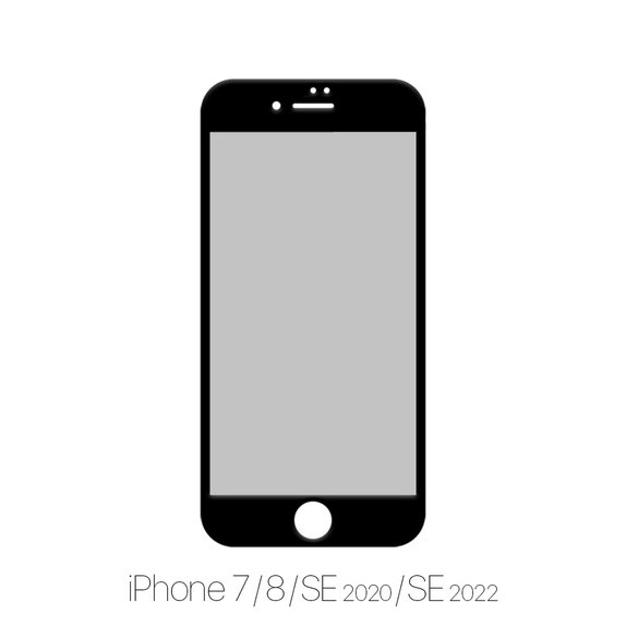 FixPremium Privacy Anti-Spy Glass - Tvrzené sklo pro iPhone 7, 8, SE 2020 a SE 2022