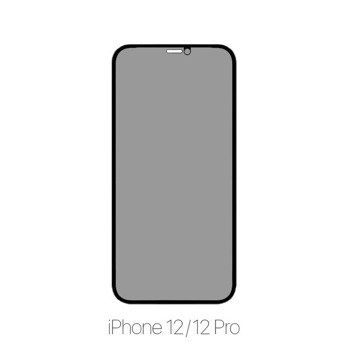 FixPremium Privacy Anti-Spy Glass - Tvrzené sklo pro iPhone 12 a 12 Pro