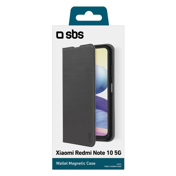 SBS - Pouzdro Book Wallet Lite pro Xiaomi Redmi Note 10 5G, Poco M3 Pro 5G, černá
