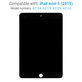 LCD Displej pro iPad Mini 5, Black, Dotykové sklo bez rámu, Refurbished