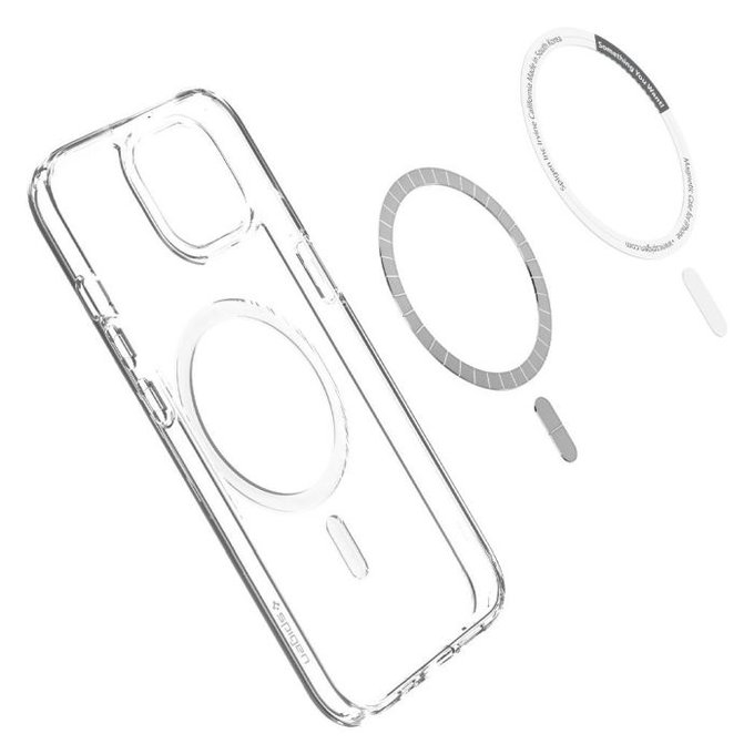 Spigen - Pouzdro Ultra Hybrid s MagSafe pro iPhone 13 mini, bílá