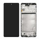 Samsung Galaxy M51 M515F - LCD Displej + Dotykové Sklo + Rám (Celestial Black) TFT