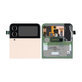Samsung Galaxy Z Flip 4 F721B - LCD Displej + Dotykové Sklo + Rám (Vnější) (Pink Gold) - GH97-27947C Genuine Service Pack