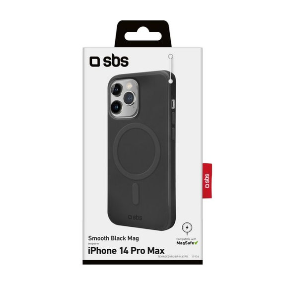 SBS - Pouzdro Smooth Mag s MagSafe pro iPhone 14 Pro Max, černá