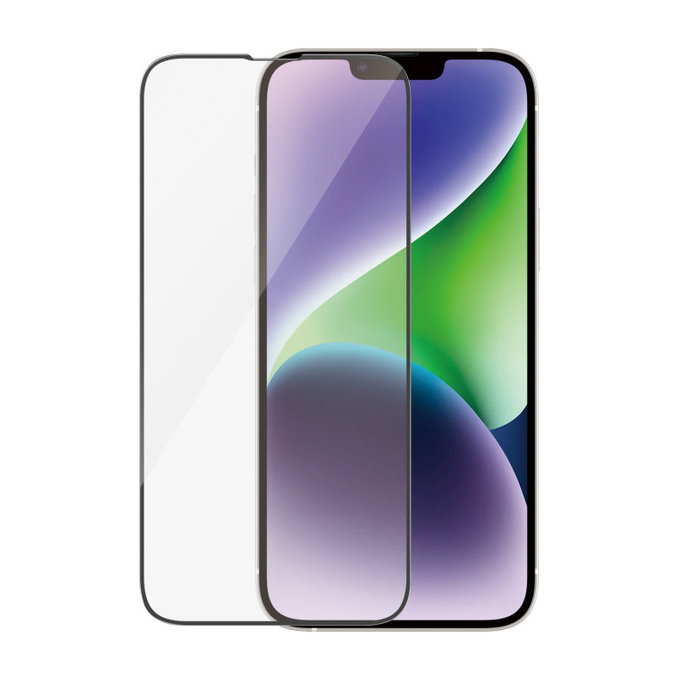 Tvrzené sklo UWF AB s aplikátorem pro iPhone 14 Plus/13 Pro Max, Černá, PanzerGlass