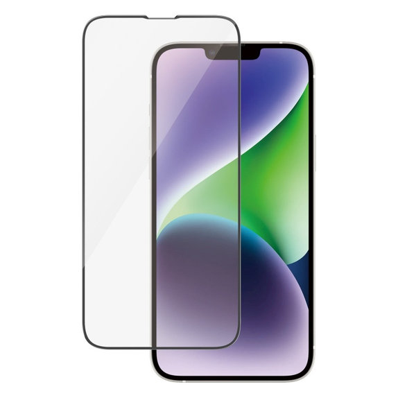 Tvrzené sklo UWF AB s aplikátorem pro iPhone 14 Plus/13 Pro Max, Černá, PanzerGlass
