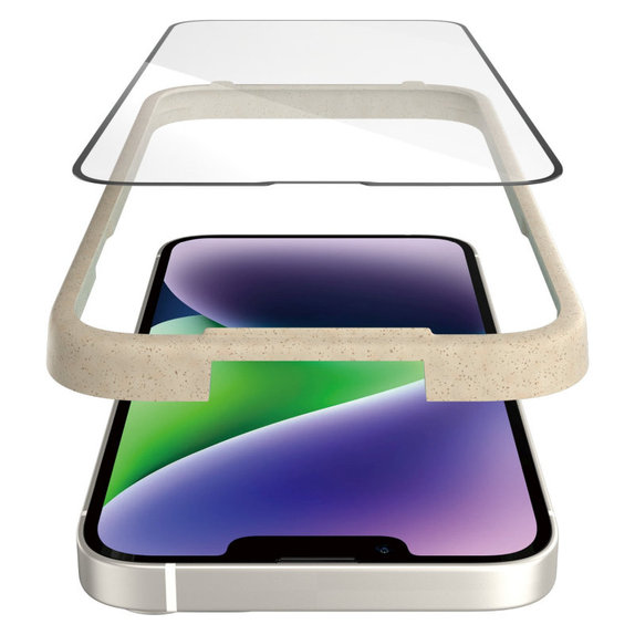 Tvrzené sklo UWF AB s aplikátorem pro iPhone 14 Plus/13 Pro Max, Černá, PanzerGlass