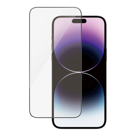 Tvrzené sklo UWF AB s aplikátorem pro iPhone 14 Pro Max, Černá, PanzerGlass