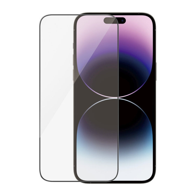 Tvrzené sklo UWF Anti-Reflective AB s aplikátorem pro iPhone 14 Pro Max, Černá, PanzerGlass