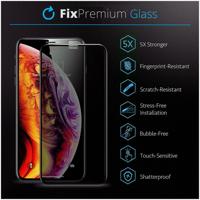 FixPremium Privacy Anti-Spy Glass - Tvrzené Sklo pro iPhone 13, 13 Pro, 14 a 16e