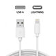 Lightning / USB kabel, 1 m, kompatibilní s Apple, bulk