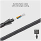 SBS - USB-C / USB-C Kabel s LCD a PowerDelivery 100W (1m), černá