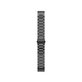 FixPremium - Remienok z Nehrdzavejúcej Ocele pro Garmin (QuickFit 22mm), čierny