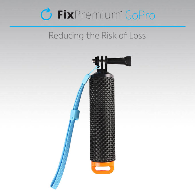 FixPremium - Plavák pro GoPro, čierny