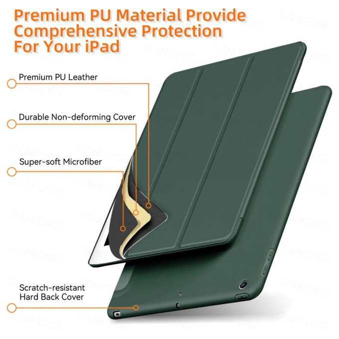 FixPremium - Flip Silikonové Pouzdro pro iPad Pro 12.9" (4th, 5th Gen), černá