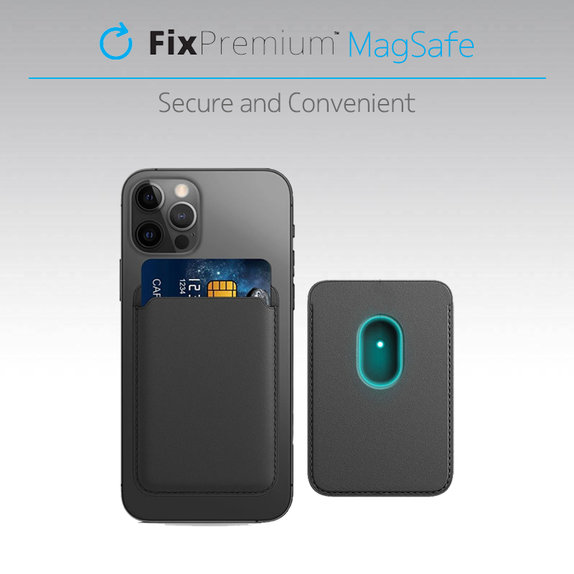 FixPremium - MagSafe Peněženka, černá