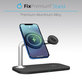 FixPremium - MagSafe Stojan 3v1 pro iPhone, Apple Watch a AirPods, černá