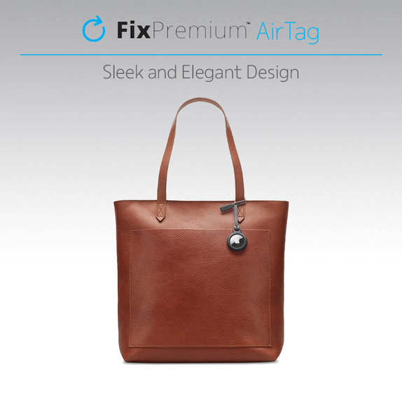 FixPremium - Pouzdro so Šňúrkou pro AirTag, černá
