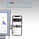 FixPremium - MagSafe Držák pro iPhone na Notebook, stříbrná