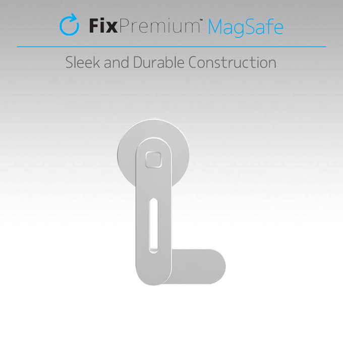 FixPremium - MagSafe Držák pro iPhone na Notebook, černá