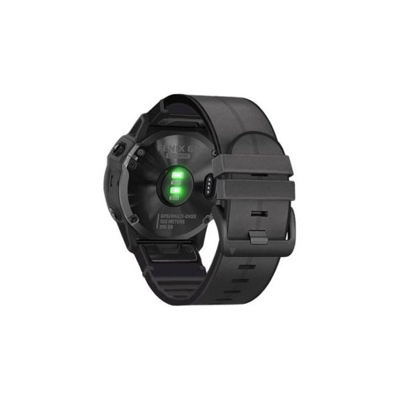 FixPremium - Kožený Řemínek pro Garmin (QuickFit 22mm), černá