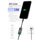 AV-Line - Smart Detekční Nabíjecí Kabel (Lightning - USB-A)