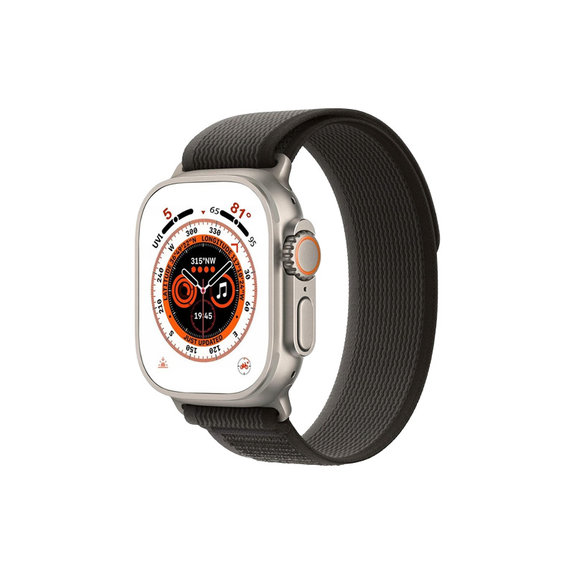 FixPremium - Řemínek Trail Loop pro Apple Watch (42, 44, 45 a 49mm), space gray