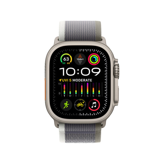 FixPremium - Řemínek Trail Loop pro Apple Watch (42, 44, 45 a 49mm), šedá
