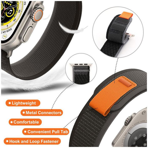 FixPremium - Řemínek Trail Loop pro Apple Watch (38, 40 a 41mm), tyrkysová