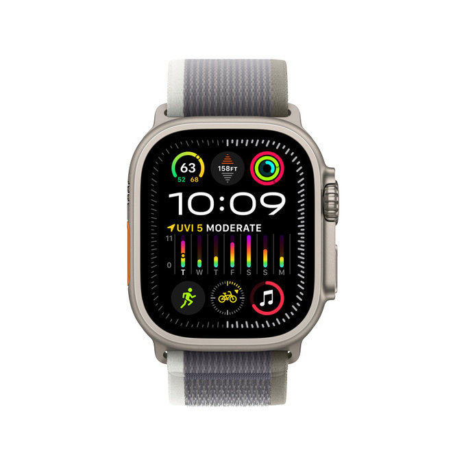 FixPremium - Řemínek Trail Loop pro Apple Watch (38, 40 a 41mm), šedá
