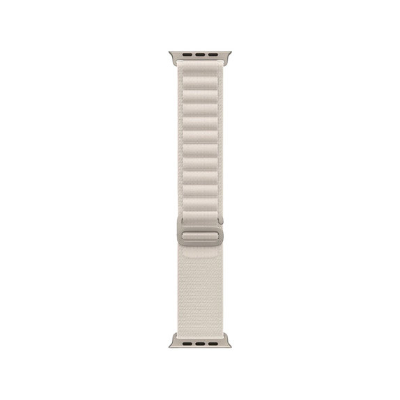 FixPremium - Řemínek Alpine Loop pro Apple Watch (38, 40 a 41mm), starlight