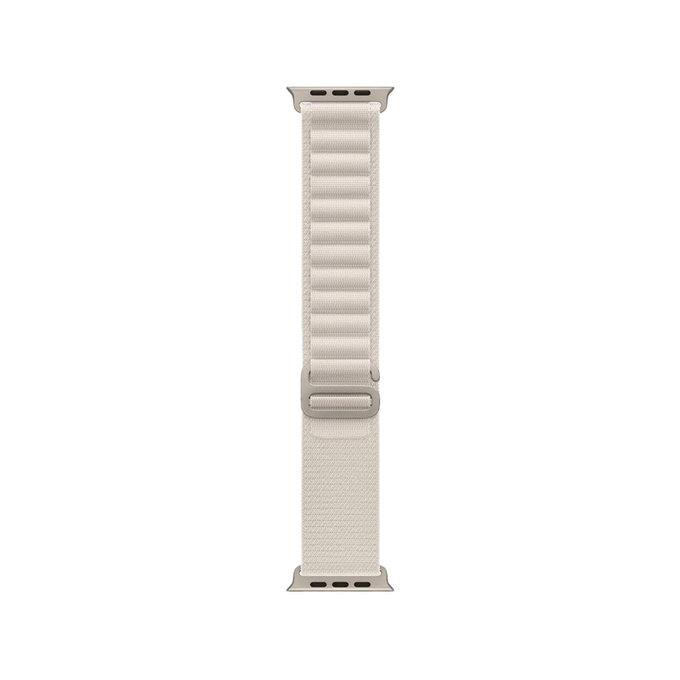 FixPremium - Řemínek Alpine Loop pro Apple Watch (38, 40 a 41mm), starlight