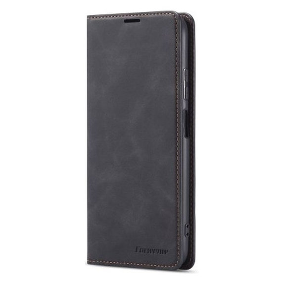 FixPremium - Puzdro Business Wallet pro iPhone 14 Plus, černá